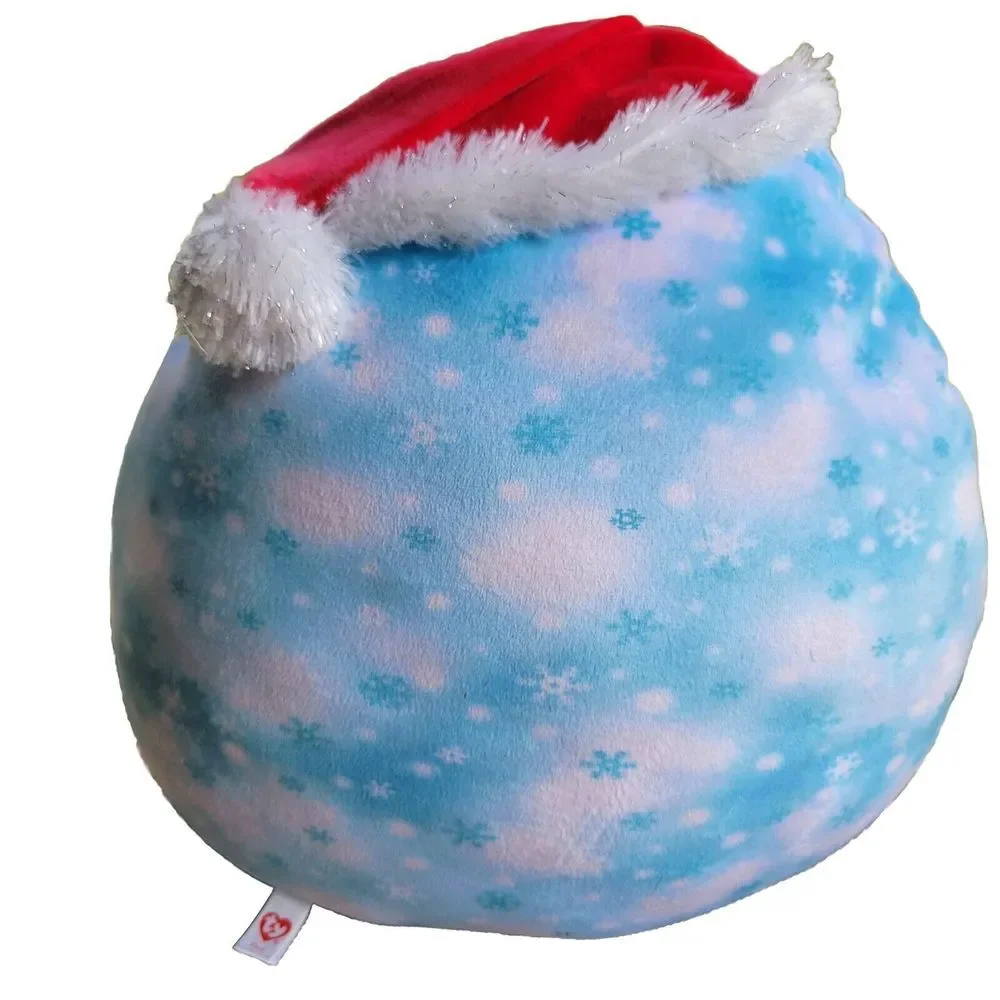 Ty Squishy Beanies FLECK, Large 15 Inch, Snowman with‎ snowflakes